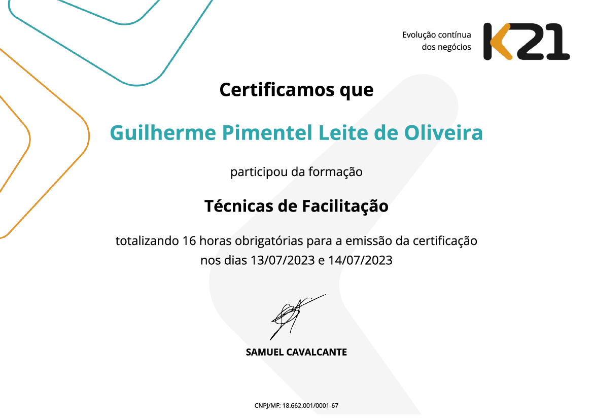 Certificado K21